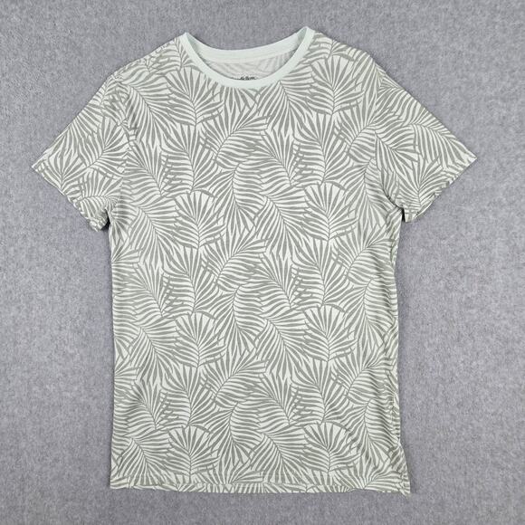 Goodfellow & Co. T-Shirt Mens Size Small Green Palm Leaf Print Short Sleeve - Picture 3 of 16